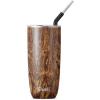 imageSwell Stainless Steel Tumbler with Straw and SlideOpen Lid 24oz Steffi Lynn x Swell Triple Layered Vacuum Insulated Containers Keeps Drinks Cold for 18 Hours and Hot for 5 BPA FreeTeakwood