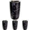 imageSwell Stainless Steel Wine Chiller Holds 750ml Bottle Onyx Triple Layered Vacuum Insulated Container Keeps Bottles Chilled for Longer BPA Free BarwareBlack Marble