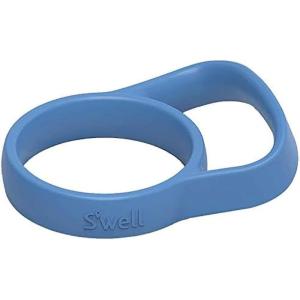 imageSwell Bottle Handle Fits 9oz 17oz and 25oz Original Bottles White Speckle Comfortable Carrying On The Go Flexible Silicone Grip BPA FreeBlue