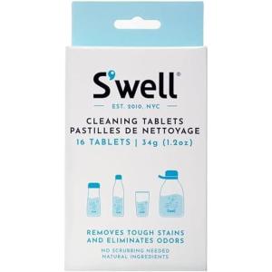 imageSwell Cleaning Tablets 16 Tablets Fast Acting Fizz Away Residue And Odor In Stainless Steel Chlorine Free And Derived From Natural Substances