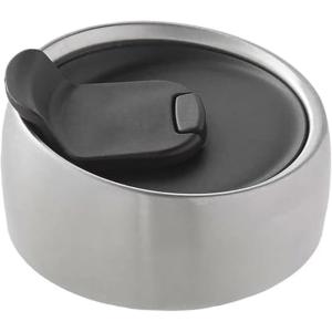 imageSwell Commuter Lid 188 Stainless Steel Lid with Pop Top Splash Free Sipping On The Go BPA Free