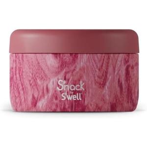 imageSwell Snack Stainless Steel Food Container 10 Oz Rose Arbor DoubleLayered Insulated Bowls BPAFree