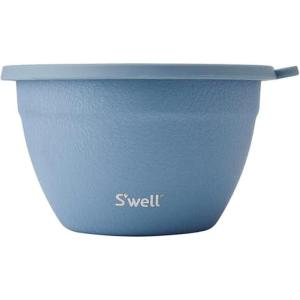 imageSwell Stainless Steel Salad Bowl Kit 64oz Desert Sky Comes with 2oz Mini Canister and Removable Tray for Organization Leakproof Easy to Clean Dishwasher Safe