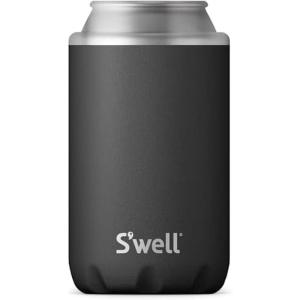 imageSwell Stainless Steel Slim Drink Chiller Fits Slim 12oz Cans and Bottles Azurite Triple Layered Vacuum Insulated Container Keeps Drinks Cold for Up To 6 Hours BPA FreeOnyx