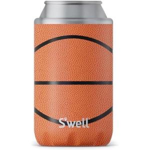 imageSwell Stainless Steel Slim Drink Chiller Fits Slim 12oz Cans and Bottles Azurite Triple Layered Vacuum Insulated Container Keeps Drinks Cold for Up To 6 Hours BPA FreeHoops
