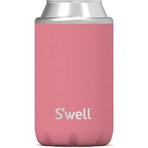 imageSwell Stainless Steel Slim Drink Chiller Fits Slim 12oz Cans and Bottles Azurite Triple Layered Vacuum Insulated Container Keeps Drinks Cold for Up To 6 Hours BPA FreeCoral Reef
