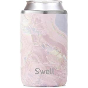 imageSwell Stainless Steel Slim Drink Chiller Fits Slim 12oz Cans and Bottles Azurite Triple Layered Vacuum Insulated Container Keeps Drinks Cold for Up To 6 Hours BPA FreeGeode Rose