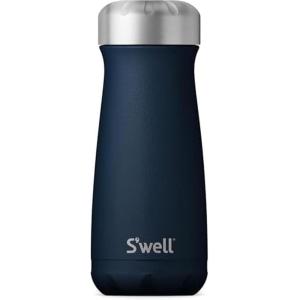 imageSwell Stainless Steel Traveler 16oz Moonstone Triple Layered Vacuum Insulated Containers Keeps Drinks Cold for 24 Hours and Hot for 12 BPA Free Easy Carrying On the GoAzurite