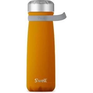 imageSwell Stainless Steel Traveler With Handle 24oz Peacock Blue Triple Layered Vacuum Insulated Containers Keeps Drinks Cold for 40 Hours and Hot for 16 BPA Free Easy Carrying On the GoGolden Hour