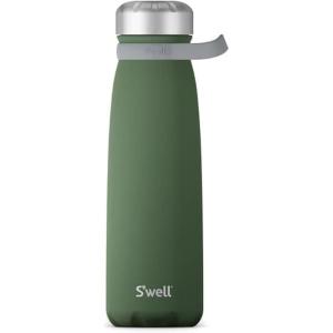 imageSwell Stainless Steel Traveler With Handle 40oz Peacock Blue Triple Layered Vacuum Insulated Containers Keeps Drinks Cold for 60 Hours and Hot for 20 BPA Free Easy Carrying On the GoGreen Jasper