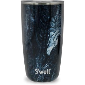 imageSwell Stainless Steel Tumbler with SlideOpen Lid 18oz Rose Marble Triple Layered Vacuum Insulated Containers Keeps Drinks Cold for 12 Hours and Hot for 4 BPA FreeAzurite Marble