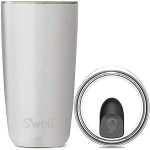 imageSwell Stainless Steel Tumbler with SlideOpen Lid 18oz Rose Marble Triple Layered Vacuum Insulated Containers Keeps Drinks Cold for 12 Hours and Hot for 4 BPA FreeSilver Lining