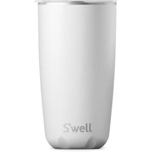 imageSwell Stainless Steel Tumbler with SlideOpen Lid 18oz Rose Marble Triple Layered Vacuum Insulated Containers Keeps Drinks Cold for 12 Hours and Hot for 4 BPA FreeMoonstone