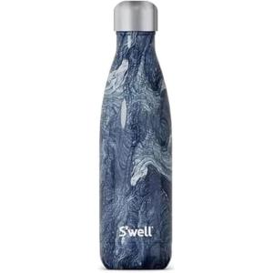 imageSwell Stainless Steel Water Bottle 17oz Azurite Marble Triple Layered Vacuum Insulated Containers Keeps Drinks Cold for 36 Hours and Hot for 18 BPA Free Perfect for On the Go