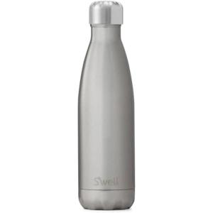 imageSwell Stainless Steel Water Bottle 17oz Ocean Blue Triple Layered Vacuum Insulated Containers Keeps Drinks Cold for 36 Hours and Hot for 18 BPA Free Perfect for On the GoSilver Lining