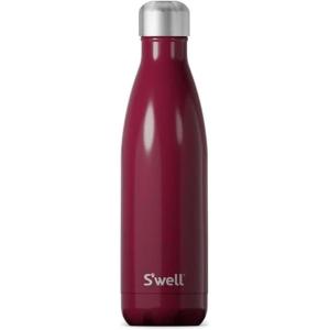 imageSwell Stainless Steel Water Bottle 17oz Ocean Blue Triple Layered Vacuum Insulated Containers Keeps Drinks Cold for 36 Hours and Hot for 18 BPA Free Perfect for On the GoWild Cherry