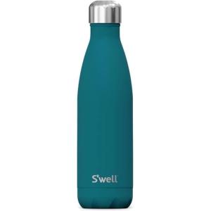 imageSwell Stainless Steel Water Bottle 17oz Peacock Blue Triple Layered Vacuum Insulated Containers Keeps Drinks Cold for 36 Hours and Hot for 18 BPA Free Perfect for On the Go