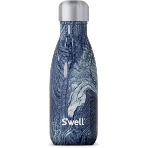 imageSwell Stainless Steel Water Bottle 9oz Azurite Marble Triple Layered Vacuum Insulated Containers Keeps Drinks Cold for 24 Hours and Hot for 12 BPA Free Perfect for On the Go