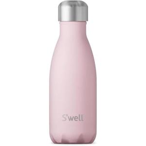 imageSwell Stainless Steel Water Bottle 9oz Pink Topaz Triple Layered Vacuum Insulated Containers Keeps Drinks Cold for 24 Hours and Hot for 12 BPA Free Perfect for On the Go