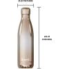 imageSwell Stainless Steel Water Bottle 17oz Yellow Gold Ombre Triple Layered Vacuum Insulated Containers Keeps Drinks Cold for 36 Hours and Hot for 18 BPA Free Perfect for On the GoRose Gold Ombre