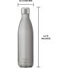 imageSwell Stainless Steel Water Bottle 25oz Silver Lining Triple Layered Vacuum Insulated Containers Keeps Drinks Cold for 48 Hours and Hot for 24 BPA Free Perfect for On the GoSilver Lining
