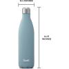 imageSwell Stainless Steel Water Bottle 25oz Silver Lining Triple Layered Vacuum Insulated Containers Keeps Drinks Cold for 48 Hours and Hot for 24 BPA Free Perfect for On the GoAquamarine
