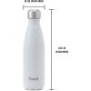 imageSwell Stainless Steel Water Bottle 25oz Silver Lining Triple Layered Vacuum Insulated Containers Keeps Drinks Cold for 48 Hours and Hot for 24 BPA Free Perfect for On the GoAngel Food