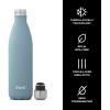 imageSwell Stainless Steel Water Bottle 25oz Silver Lining Triple Layered Vacuum Insulated Containers Keeps Drinks Cold for 48 Hours and Hot for 24 BPA Free Perfect for On the GoAquamarine