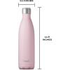 imageSwell Stainless Steel Water Bottle 25oz Silver Lining Triple Layered Vacuum Insulated Containers Keeps Drinks Cold for 48 Hours and Hot for 24 BPA Free Perfect for On the GoPink Topaz