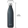 imageSwell Stainless Steel Water Bottle 25oz Silver Lining Triple Layered Vacuum Insulated Containers Keeps Drinks Cold for 48 Hours and Hot for 24 BPA Free Perfect for On the GoBlue Suede