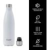 imageSwell Stainless Steel Water Bottle 25oz Silver Lining Triple Layered Vacuum Insulated Containers Keeps Drinks Cold for 48 Hours and Hot for 24 BPA Free Perfect for On the GoAngel Food