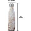 imageSwell Stainless Steel Water Bottle 25oz Silver Lining Triple Layered Vacuum Insulated Containers Keeps Drinks Cold for 48 Hours and Hot for 24 BPA Free Perfect for On the GoCalacatta Gold