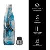 imageSwell Stainless Steel Water Bottle 25oz Silver Lining Triple Layered Vacuum Insulated Containers Keeps Drinks Cold for 48 Hours and Hot for 24 BPA Free Perfect for On the GoOcean Marble