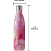 imageSwell Stainless Steel Water Bottle 25oz Silver Lining Triple Layered Vacuum Insulated Containers Keeps Drinks Cold for 48 Hours and Hot for 24 BPA Free Perfect for On the GoRose Agate