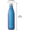 imageSwell Stainless Steel Water Bottle 25oz Silver Lining Triple Layered Vacuum Insulated Containers Keeps Drinks Cold for 48 Hours and Hot for 24 BPA Free Perfect for On the GoNeptune