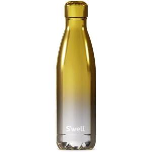 imageSwell Stainless Steel Water Bottle 17oz Yellow Gold Ombre Triple Layered Vacuum Insulated Containers Keeps Drinks Cold for 36 Hours and Hot for 18 BPA Free Perfect for On the GoYellow Gold Ombre