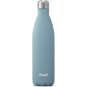 imageSwell Stainless Steel Water Bottle 25oz Silver Lining Triple Layered Vacuum Insulated Containers Keeps Drinks Cold for 48 Hours and Hot for 24 BPA Free Perfect for On the GoAquamarine