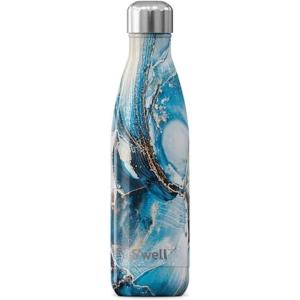 imageSwell Stainless Steel Water Bottle 25oz Silver Lining Triple Layered Vacuum Insulated Containers Keeps Drinks Cold for 48 Hours and Hot for 24 BPA Free Perfect for On the GoOcean Marble
