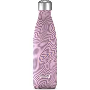 imageSwell Stainless Steel Water Bottle 25oz Silver Lining Triple Layered Vacuum Insulated Containers Keeps Drinks Cold for 48 Hours and Hot for 24 BPA Free Perfect for On the GoLavender Swirl