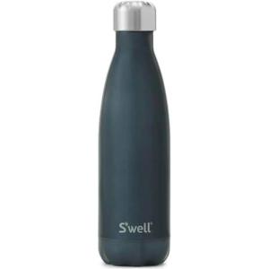 imageSwell Stainless Steel Water Bottle 25oz Silver Lining Triple Layered Vacuum Insulated Containers Keeps Drinks Cold for 48 Hours and Hot for 24 BPA Free Perfect for On the GoBlue Suede