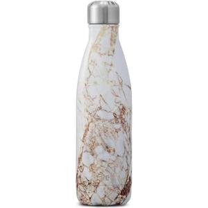 imageSwell Stainless Steel Water Bottle 25oz Silver Lining Triple Layered Vacuum Insulated Containers Keeps Drinks Cold for 48 Hours and Hot for 24 BPA Free Perfect for On the GoCalacatta Gold