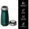 imageSwell Stainless Steel Traveler 16oz Green Sapphire Triple Layered Vacuum Insulated Containers Keeps Drinks Cold for 24 Hours and Hot for 12 BPA Free Easy Carrying On the GoGreen Sapphire