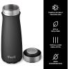 imageSwell Stainless Steel Traveler 20oz Azurite Triple Layered Vacuum Insulated Containers Keeps Drinks Cold for 36 Hours and Hot for 15 BPA Free Easy Carrying On the GoOnyx