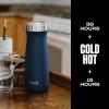 imageSwell Stainless Steel Traveler 20oz Azurite Triple Layered Vacuum Insulated Containers Keeps Drinks Cold for 36 Hours and Hot for 15 BPA Free Easy Carrying On the GoAzurite