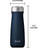 imageSwell Stainless Steel Traveler 20oz Azurite Triple Layered Vacuum Insulated Containers Keeps Drinks Cold for 36 Hours and Hot for 15 BPA Free Easy Carrying On the GoAzurite