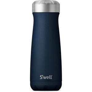 imageSwell Stainless Steel Traveler 20oz Azurite Triple Layered Vacuum Insulated Containers Keeps Drinks Cold for 36 Hours and Hot for 15 BPA Free Easy Carrying On the GoAzurite