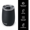 image:imageSwell Stainless Steel Wine Tumbler 14oz Onyx Triple Layered Vacuum Insulated Container Keeps Drinks Colder for Longer Splash Proof Slide Open Lid BPA Free BarwareOnyx