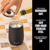 image:imageSwell Stainless Steel Wine Tumbler 14oz Onyx Triple Layered Vacuum Insulated Container Keeps Drinks Colder for Longer Splash Proof Slide Open Lid BPA Free BarwareOnyx