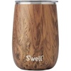 image:imageSwell Stainless Steel Wine Tumbler 14oz Onyx Triple Layered Vacuum Insulated Container Keeps Drinks Colder for Longer Splash Proof Slide Open Lid BPA Free BarwareTeakwood