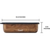 image:imageSwell Stainless Steel Bento Box Onyx Fits One Large Entree Or Small Entree And Snack Includes Removable Divider Leakproof Easy to Clean Dishwasher SafeTeakwood